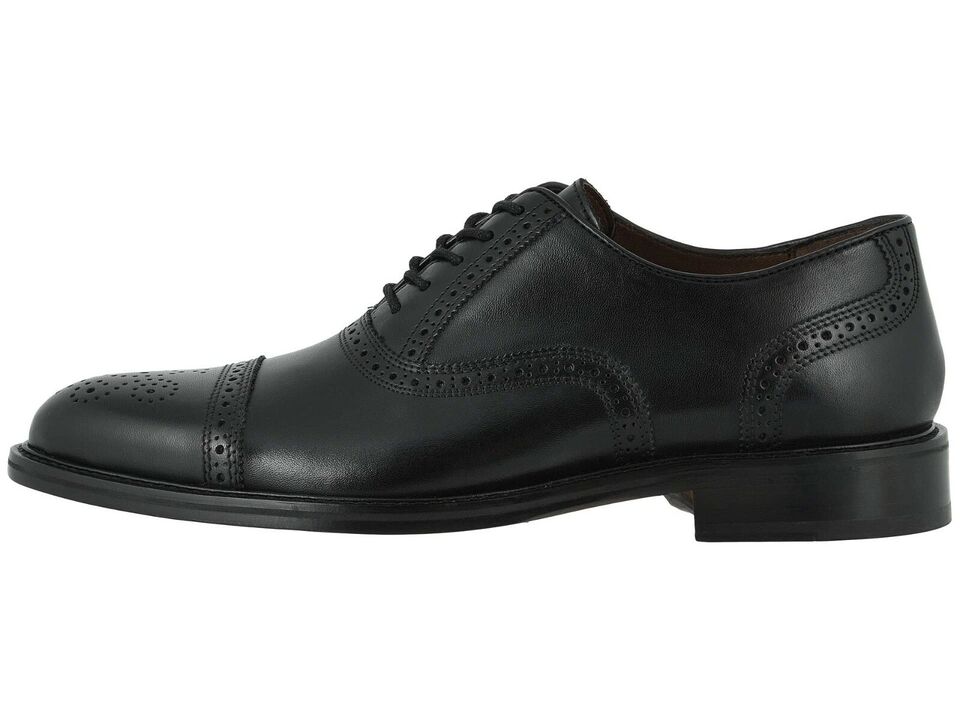 Johnston & Murphy - Daley Brogue Cap Toe Oxford - Black