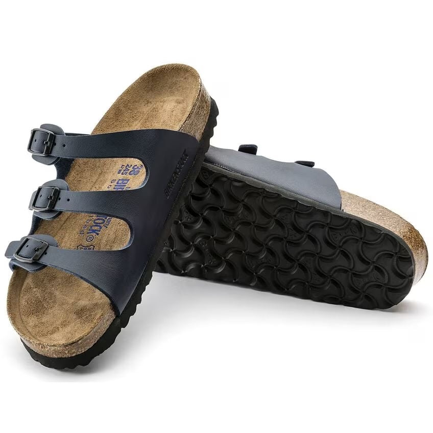 Birkenstock - Florida - Soft Footbed - Navy Birko-Flor