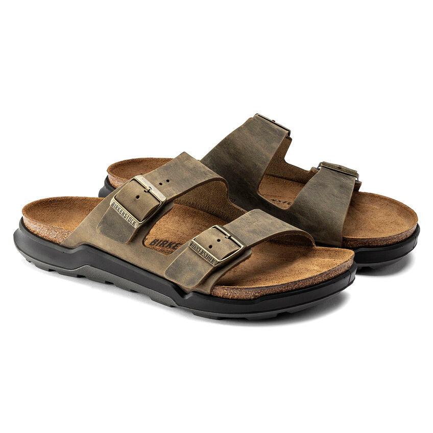 Birkenstock - Arizona Rugged - Faded Khaki Oiled Leather