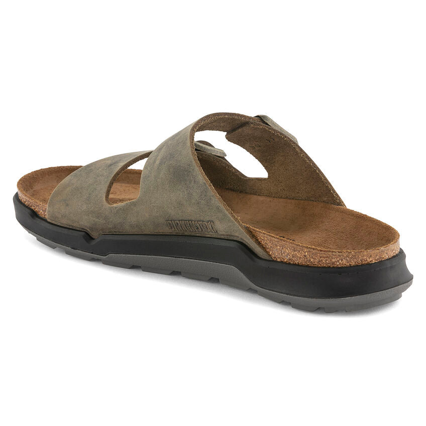 Birkenstock - Arizona Rugged - Faded Khaki Oiled Leather