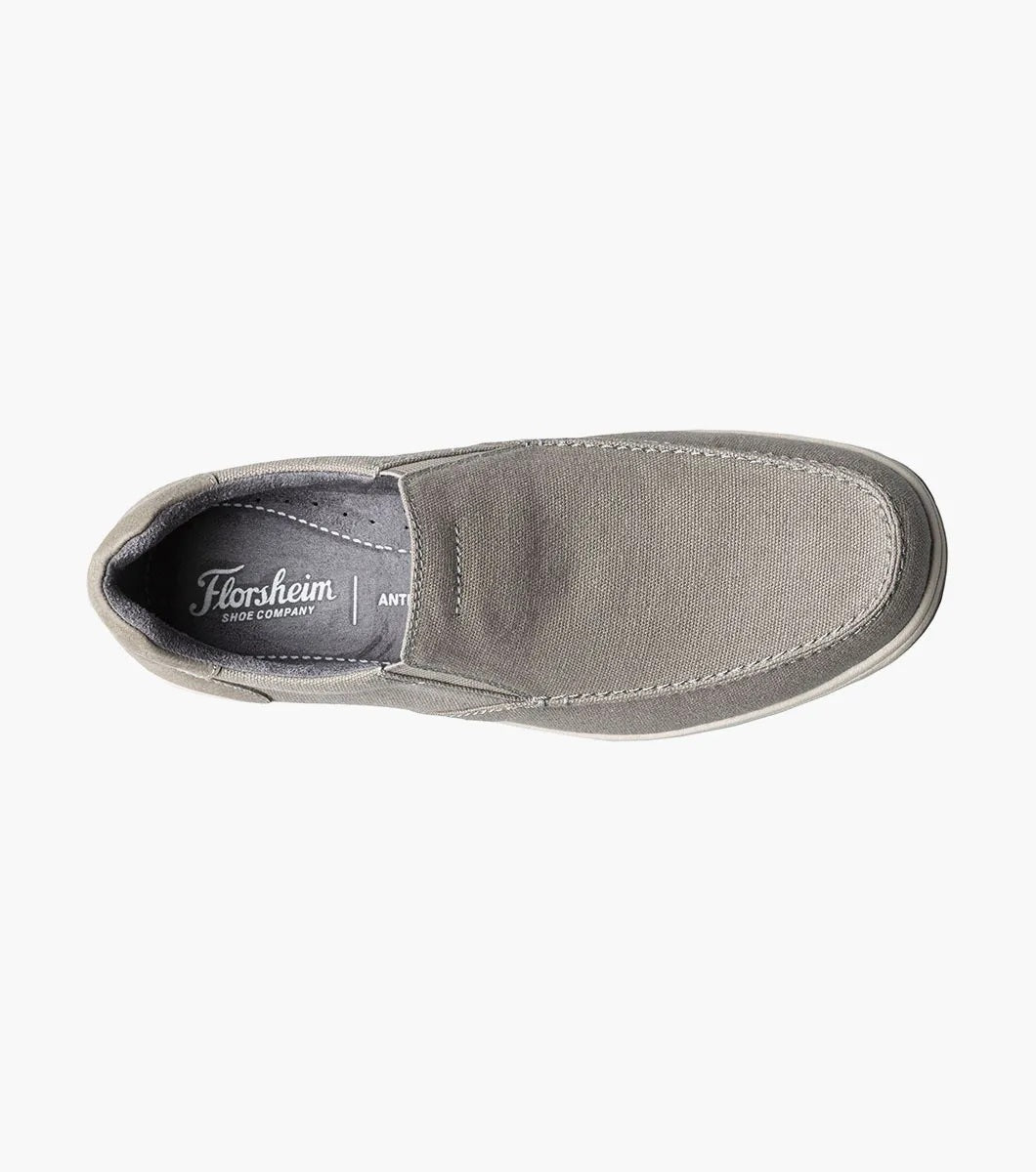 Florsheim - Lakeside Canvas Moc Toe Slip On - Grey