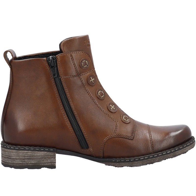 Remonte - Chandra 92 Bootie - Brown Leather