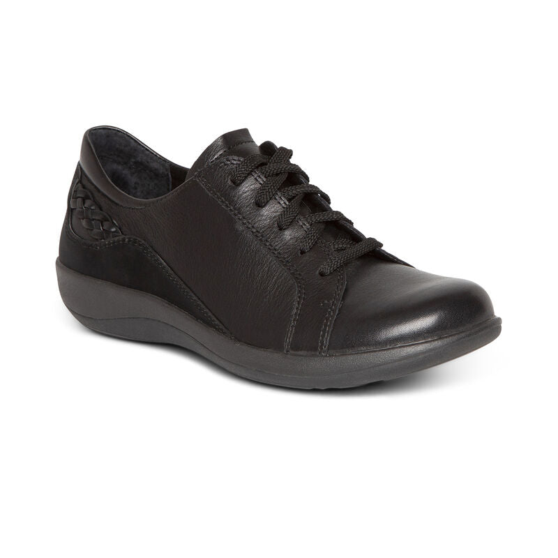 Aetrex - Dana - Lace Up Oxford - Black Leather