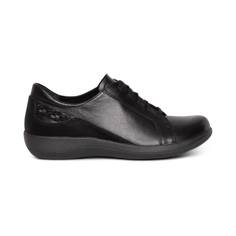 Aetrex - Dana - Lace Up Oxford - Black Leather
