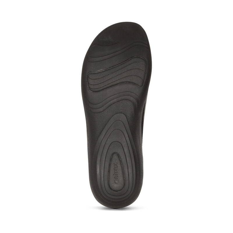Aetrex - Dana - Lace Up Oxford - Black Leather