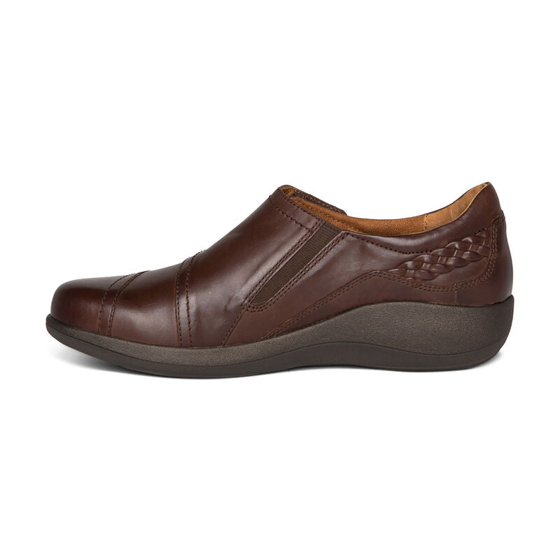 Aetrex - Karina Monk Strap - Brown Leather