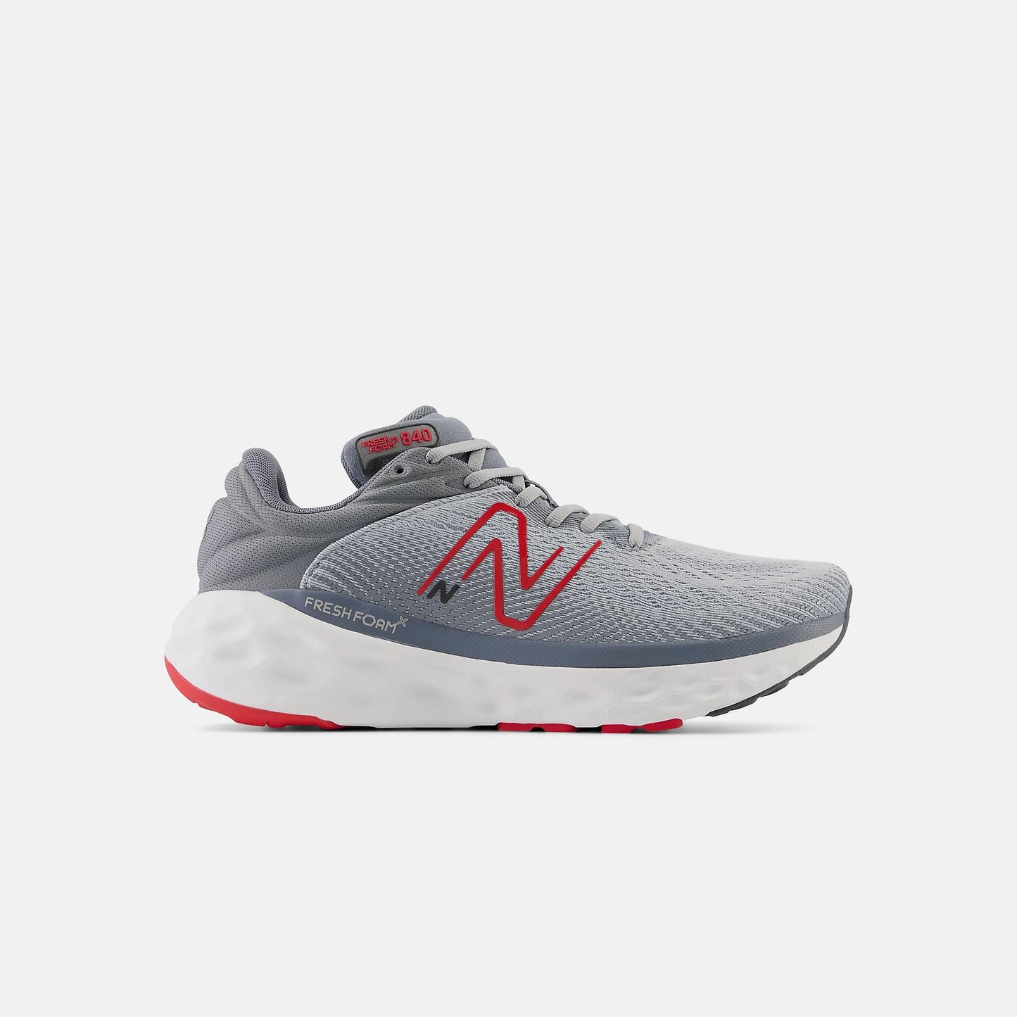 New Balance - Men's Fresh Foam x 840v1 - Aluminum Grey / True Red