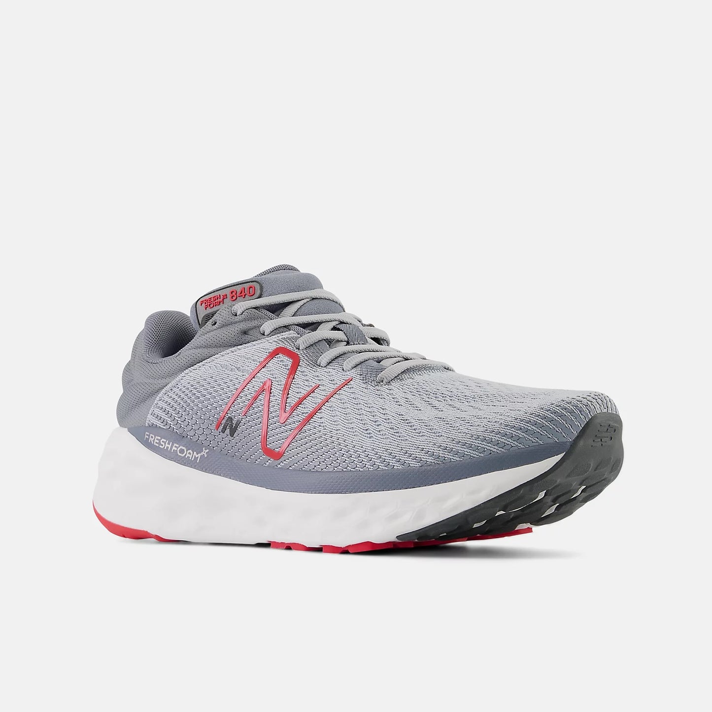 New Balance - Men's Fresh Foam x 840v1 - Aluminum Grey / True Red