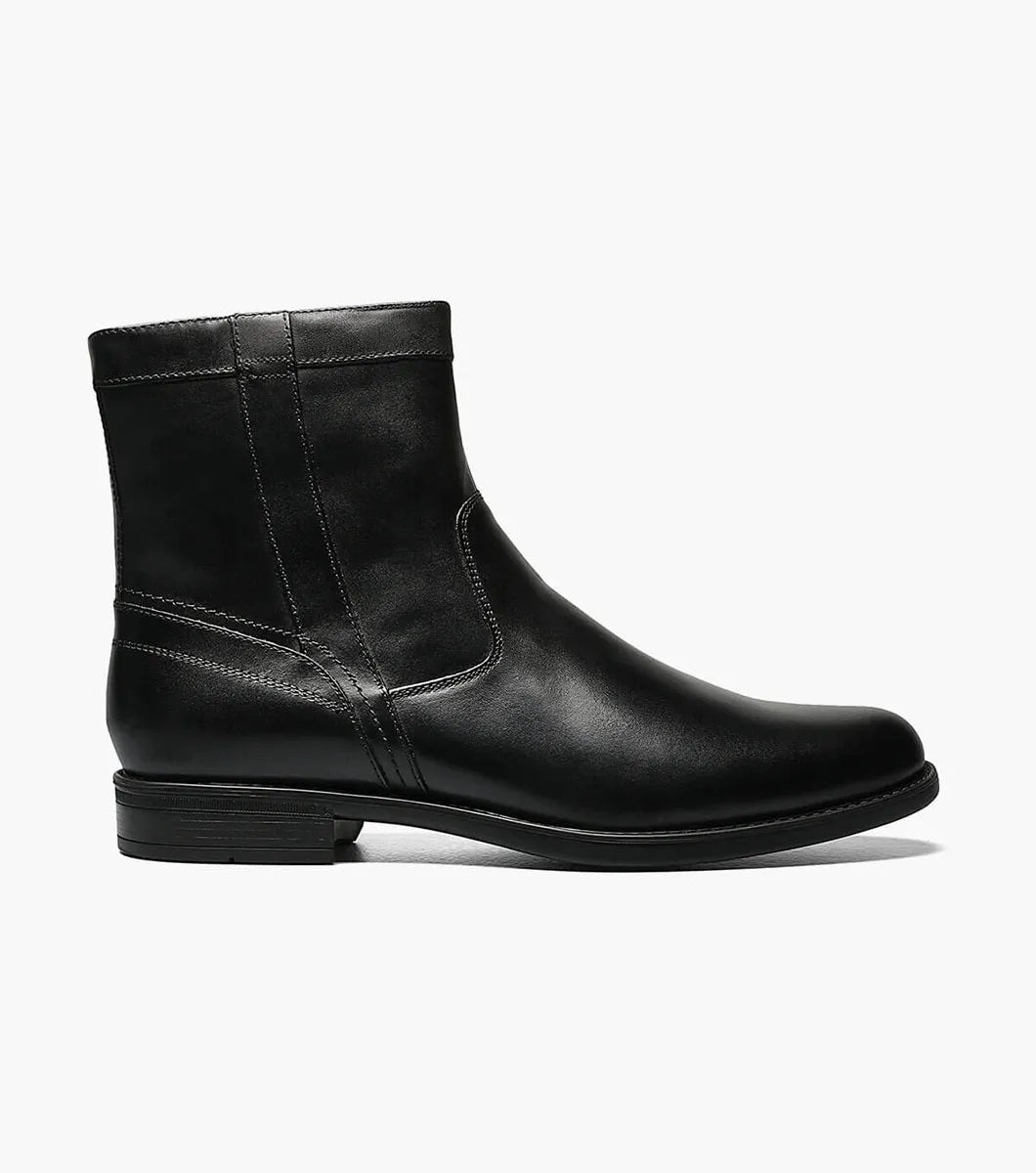 Florsheim - Midtown Plain Toe Zipper Boot - Black