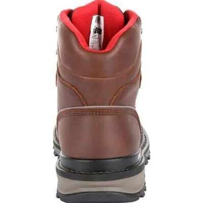 Rocky - Rams Horn Waterproof 6" Comp-Toe Work Boot - Brown / Red