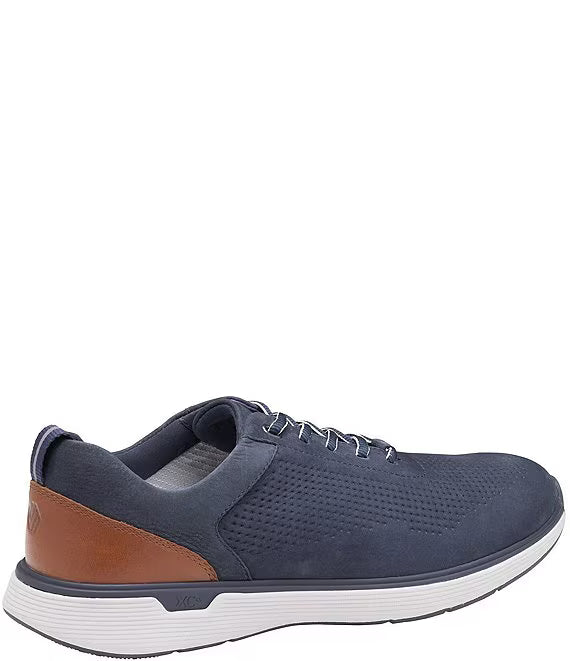 Johnston & Murphy - XC4 Prentiss 2 - Embossed U-Throat - Navy Waterproof Tumbled Nubuck