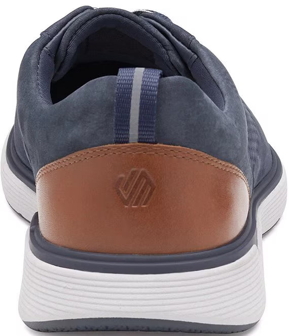 Johnston & Murphy - XC4 Prentiss 2 - Embossed U-Throat - Navy Waterproof Tumbled Nubuck