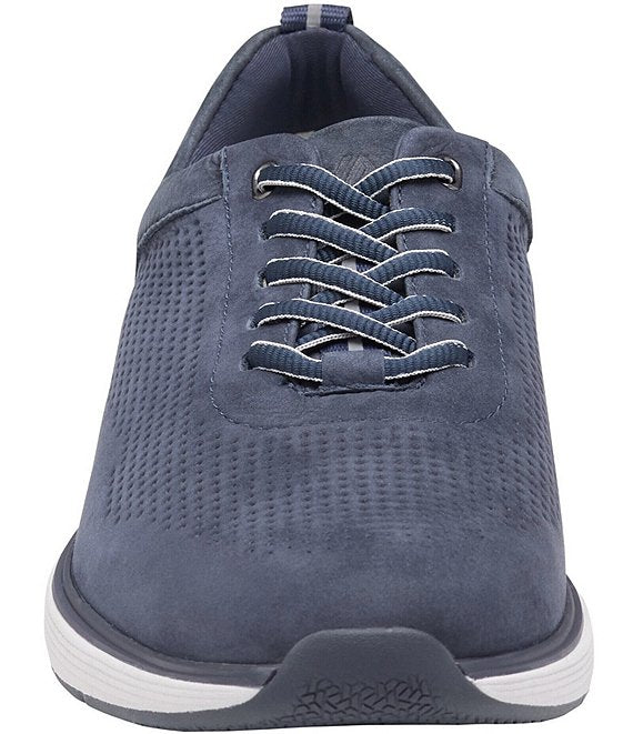 Johnston & Murphy - XC4 Prentiss 2 - Embossed U-Throat - Navy Waterproof Tumbled Nubuck