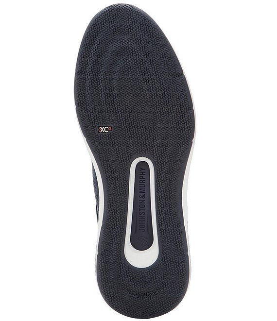 Johnston & Murphy - XC4 Prentiss 2 - Embossed U-Throat - Navy Waterproof Tumbled Nubuck
