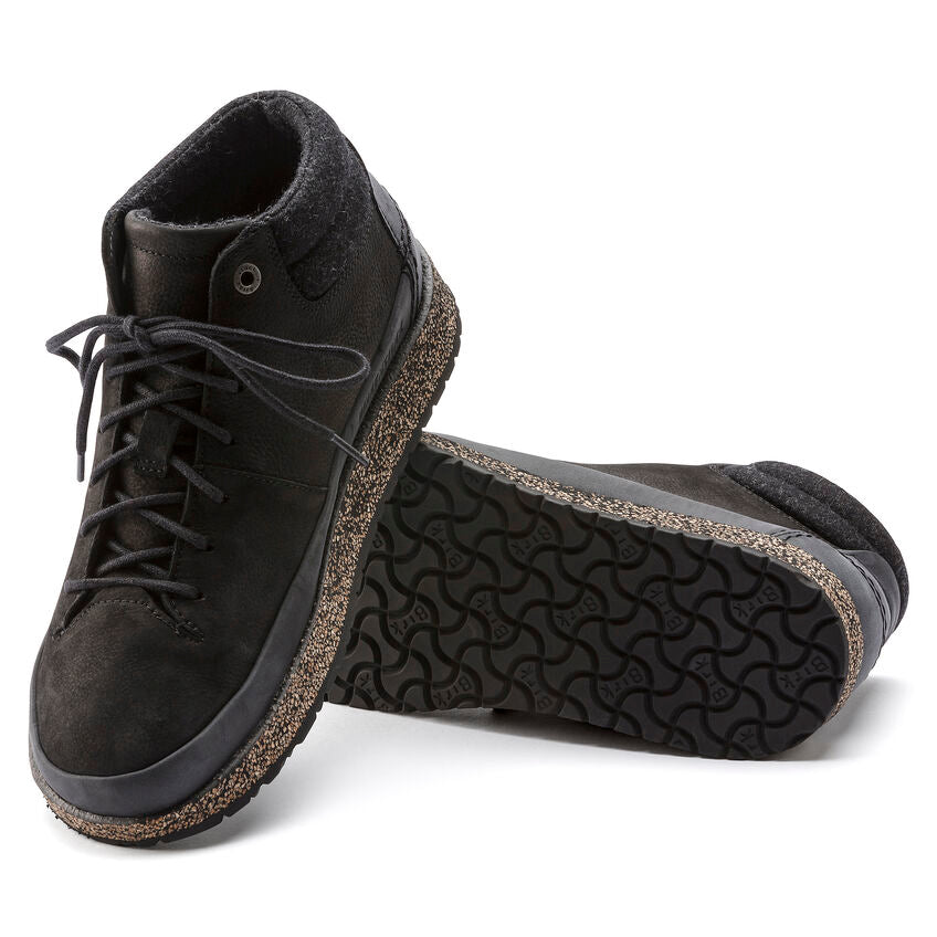 Birkenstock - Honnef High - Black Oiled Nubuck Leather