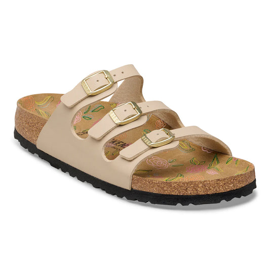 Birkenstock - Florida - Sandcastle / Floral Footbed - Birko-Flor