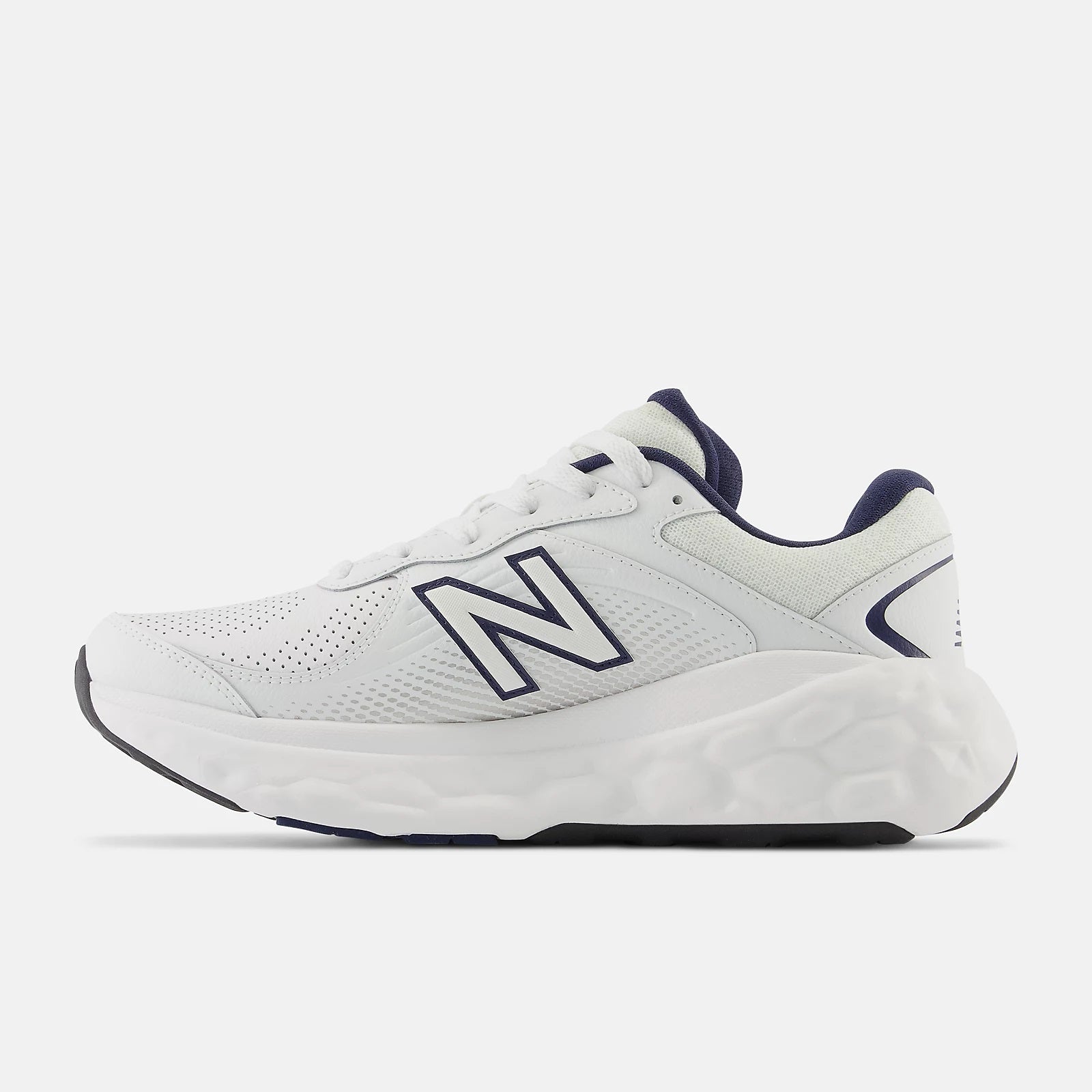 New Balance Men s Fresh Foam x 840F White Team Navy Square Deal Shoes