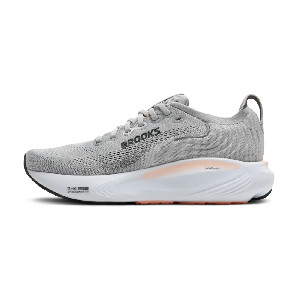 Brooks - Women's Adrenaline GTS 25 - Grey / Blackend Pearl / Coral