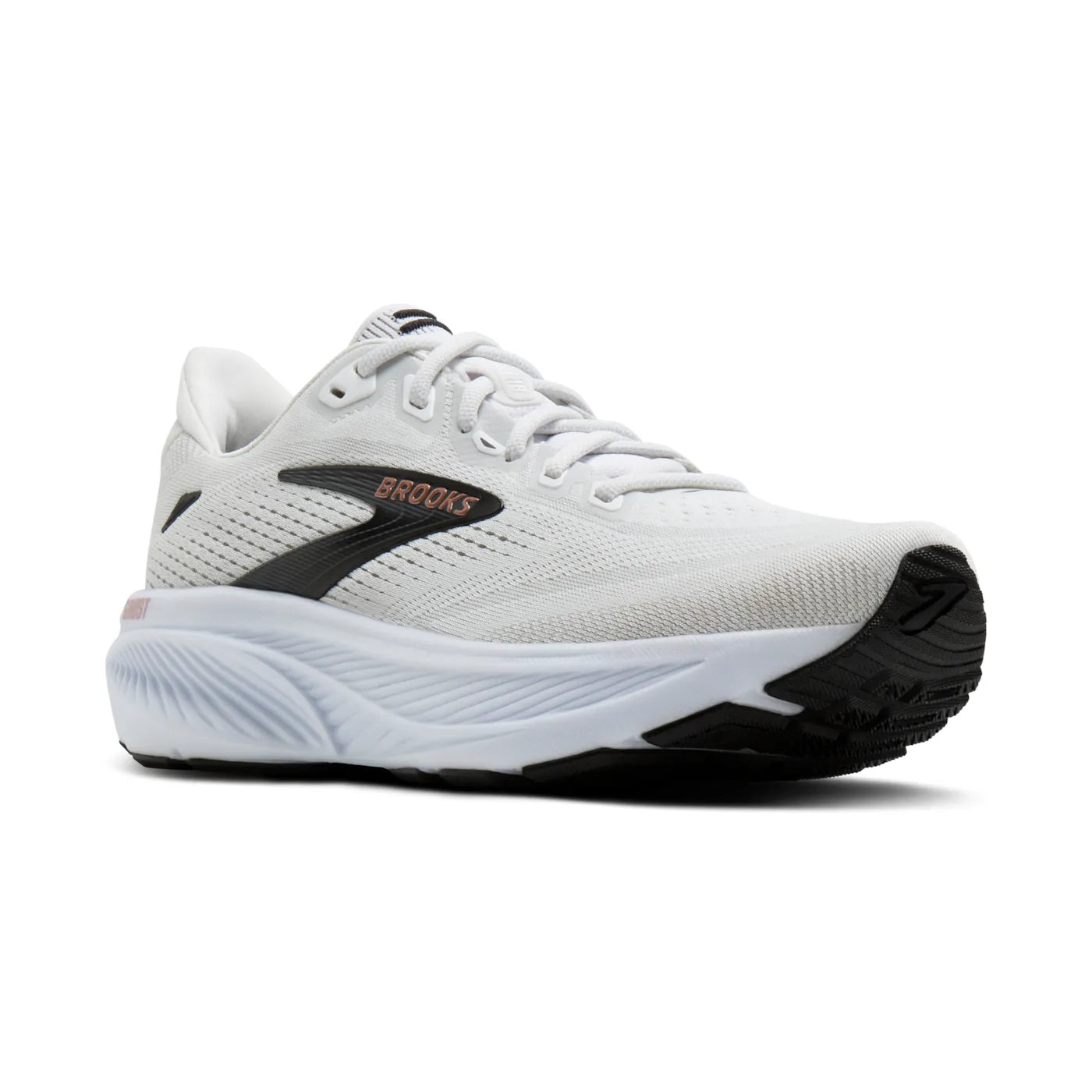 Brooks - Women's Ghost 18 - White / Black / Rose Gold