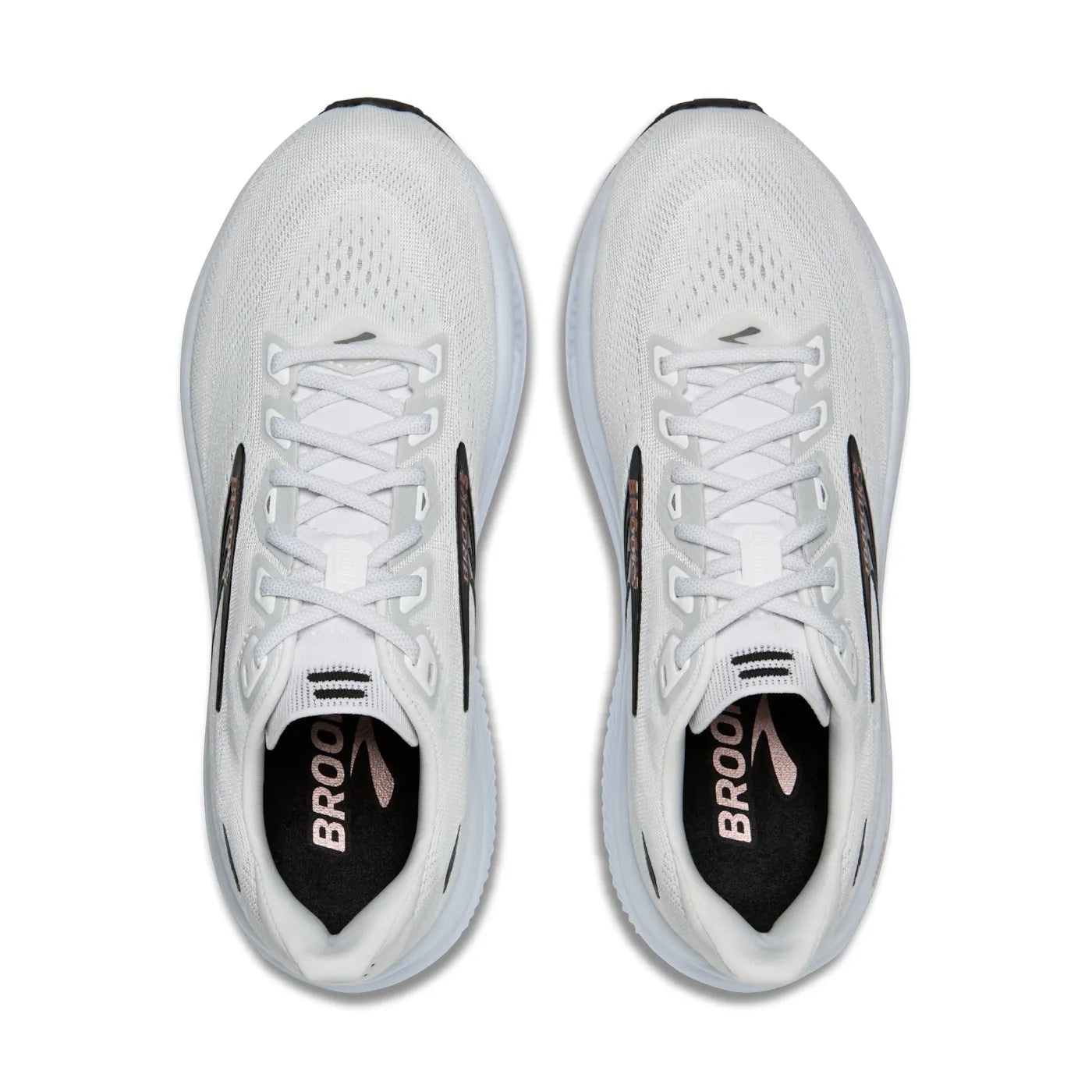 Brooks - Women's Ghost 18 - White / Black / Rose Gold