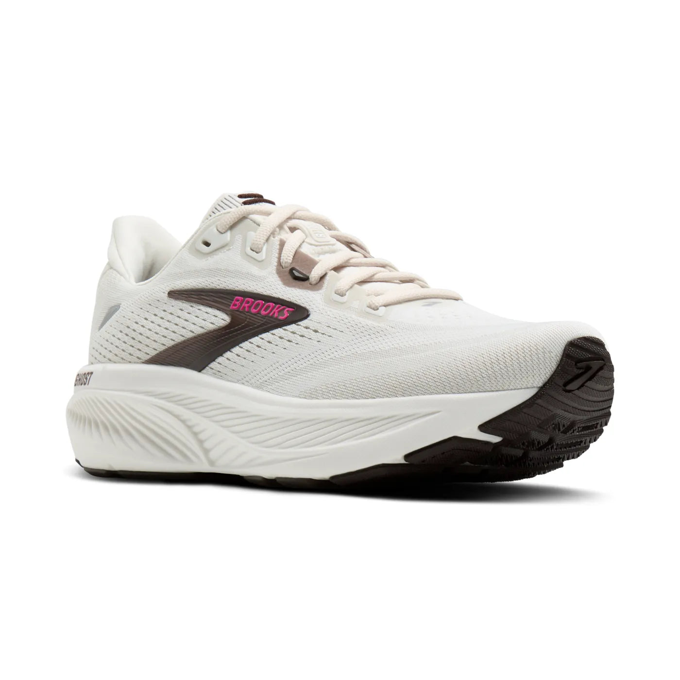 Brooks - Womens Ghost 18 - Coconut / Coffee / Fuchsia