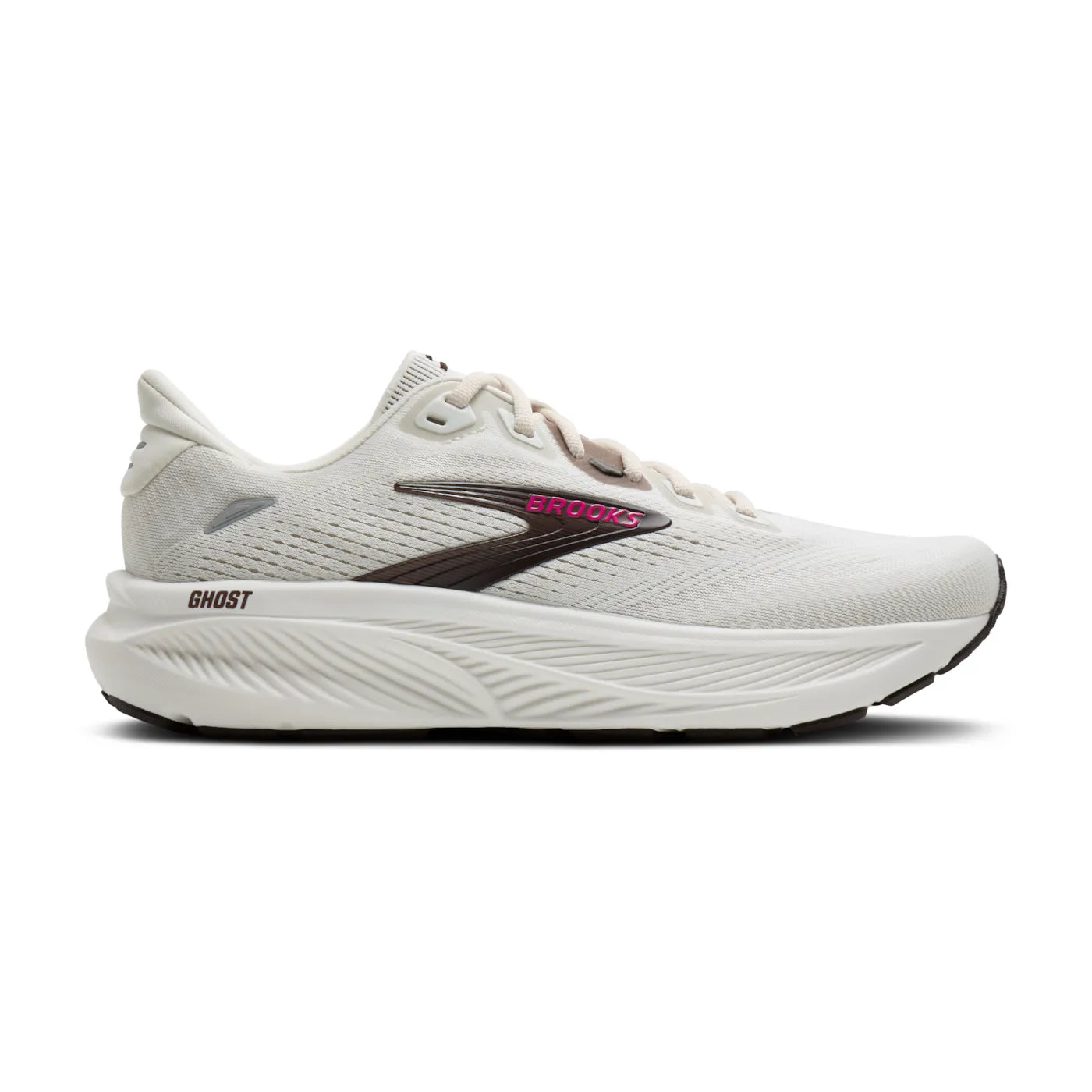 Brooks - Womens Ghost 18 - Coconut / Coffee / Fuchsia
