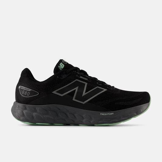 New Balance - Fresh Foam - w680v8 - Waterproof- BLACK / CASTLEROCK / LAB GREEN