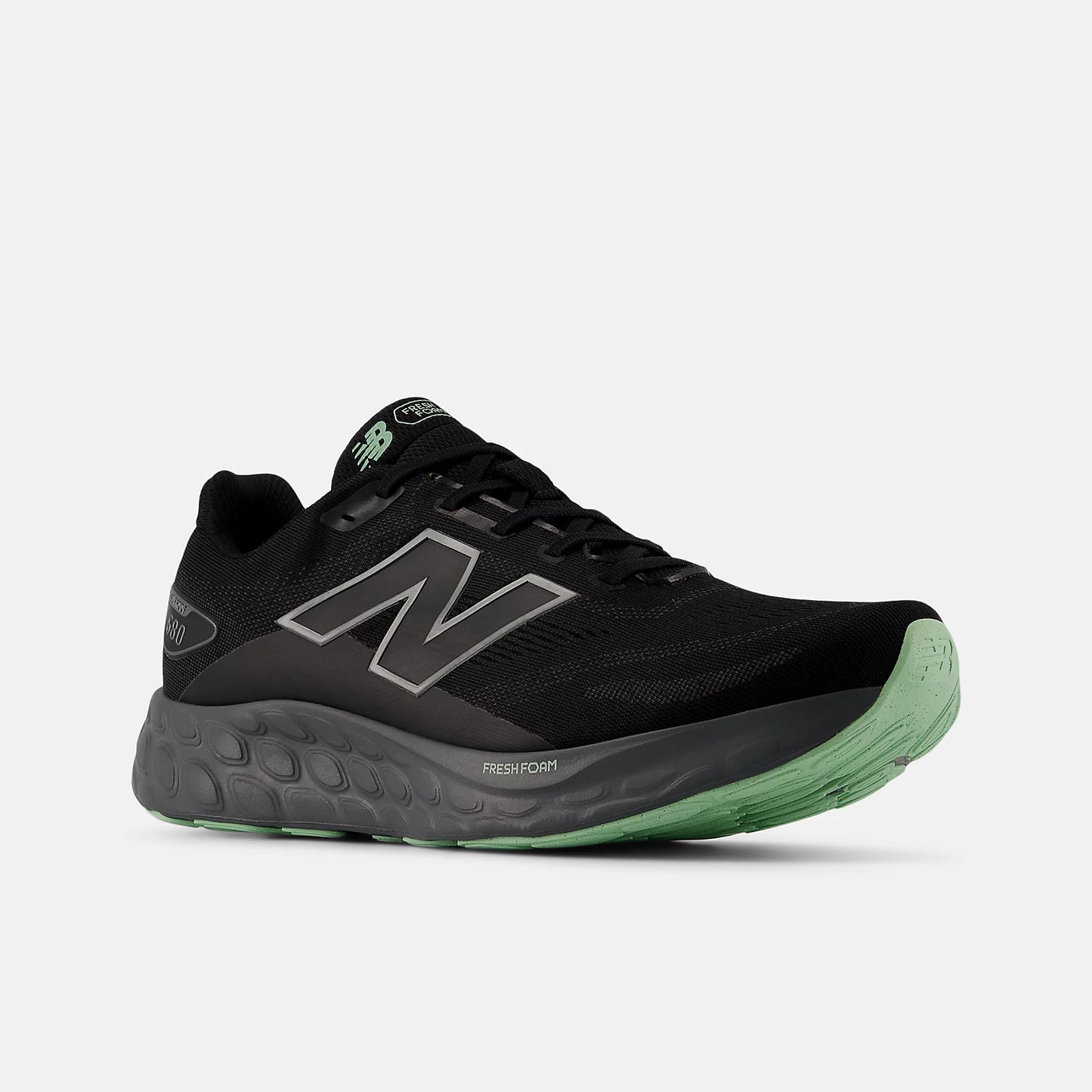 New Balance - Fresh Foam 680v8 - Waterproof - BLACK / CASTLEROCK / LAB GREEN