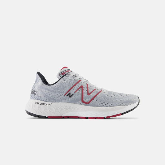 New Balance - Men's Fresh Foam x 880 v13 - Aluminum / Crimson / Black