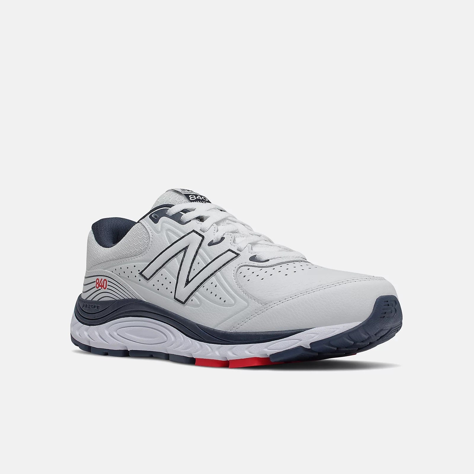 New Balance Men s 840 v3 White Navy Red Square Deal Shoes